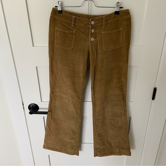 Talula Brown Flare Corduroy Pants - Picture 1 of 14